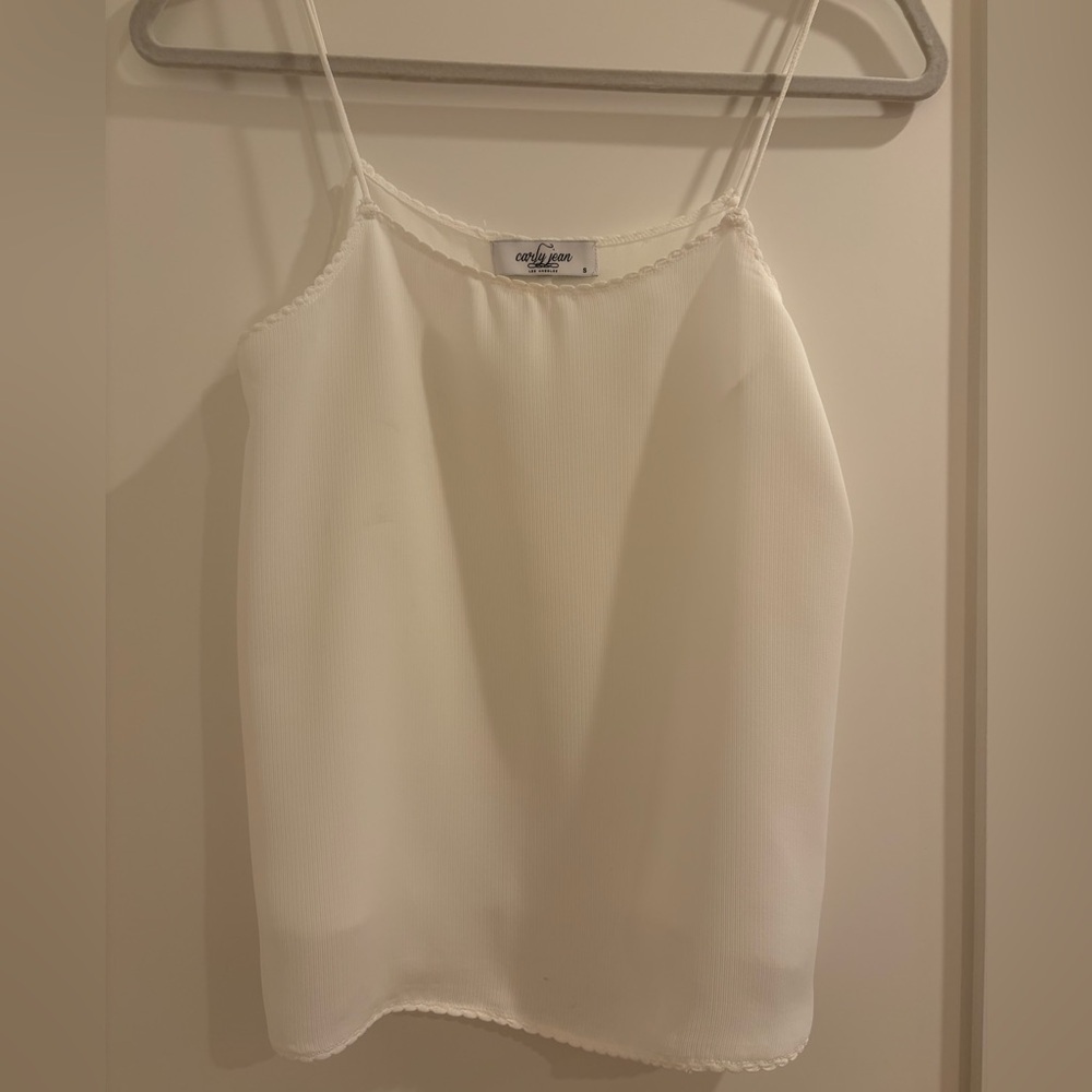 Carly Jean Los Angeles sweet White Cami Top